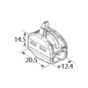 ZŁĄCZKA DO PRZEWODÓW ZATRZASKOWA 0,2-4,0mm2 PC-232 2GNIAZDA (1szt.)