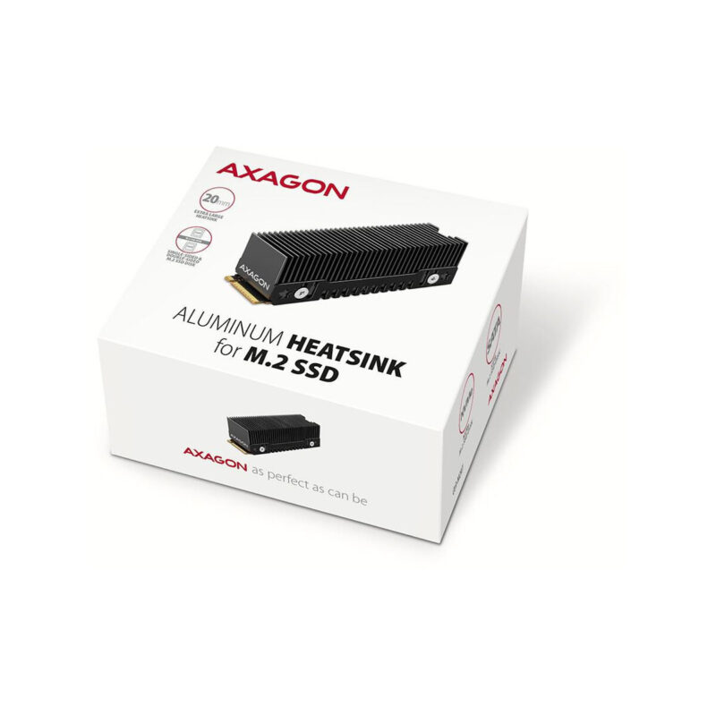 Radiator do dysków Axagon CLR-M2XT aluminiowy pasywny M.2 SSD
