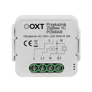 9c0ca2843f574532339deea9a99c397e_original Moduł OXT przekaźnik 1 obw. pomiar 16A ZigBee TUYA T260P