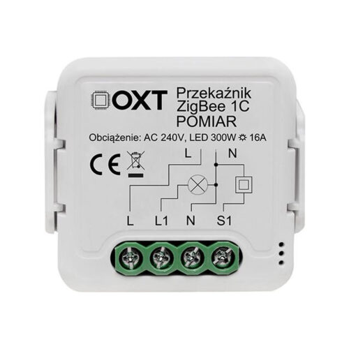 9c0ca2843f574532339deea9a99c397e_original Moduł OXT przekaźnik 1 obw. pomiar 16A ZigBee TUYA T260P