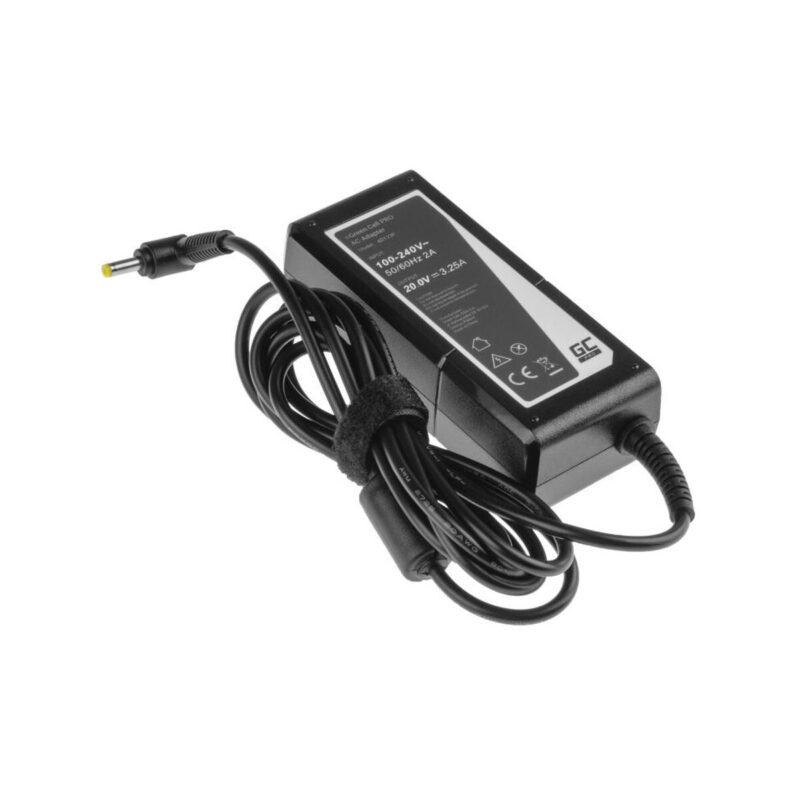 ZASILACZ ŁADOWARKA DO LAPTOPA LENOVO Green Cell PRO AD123P 20V 3,25A 65W 4,0mm/1,7mm