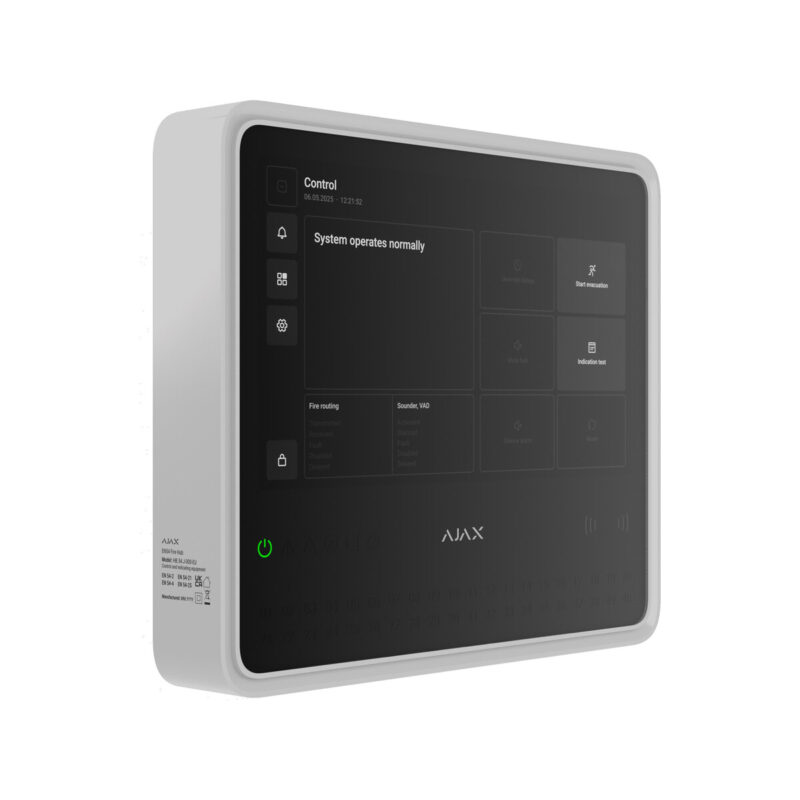 Ajax EN54 Fire Hub Jeweller - white