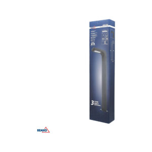 HYBRYDOWY SŁUPEK OGRODOWY LED BEMKO SOLVEO 7W 600LM 3000K/4000K/6500K 80CM IP65 DARK GREY CZ.PIR