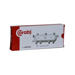 ROZGAŁĘŹNIK-SPLITER 5-2400 Mhz CORAB 6 DROŻNY Z PRZEJŚCIEM NAPIĘCIA