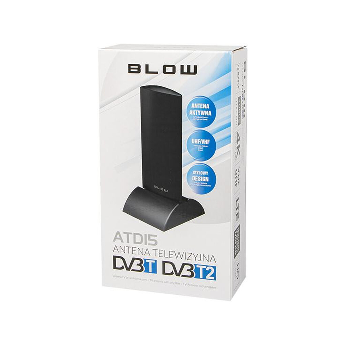 Antena DVB-T panelowa BLOW ATD15 aktywna wewnętrzna