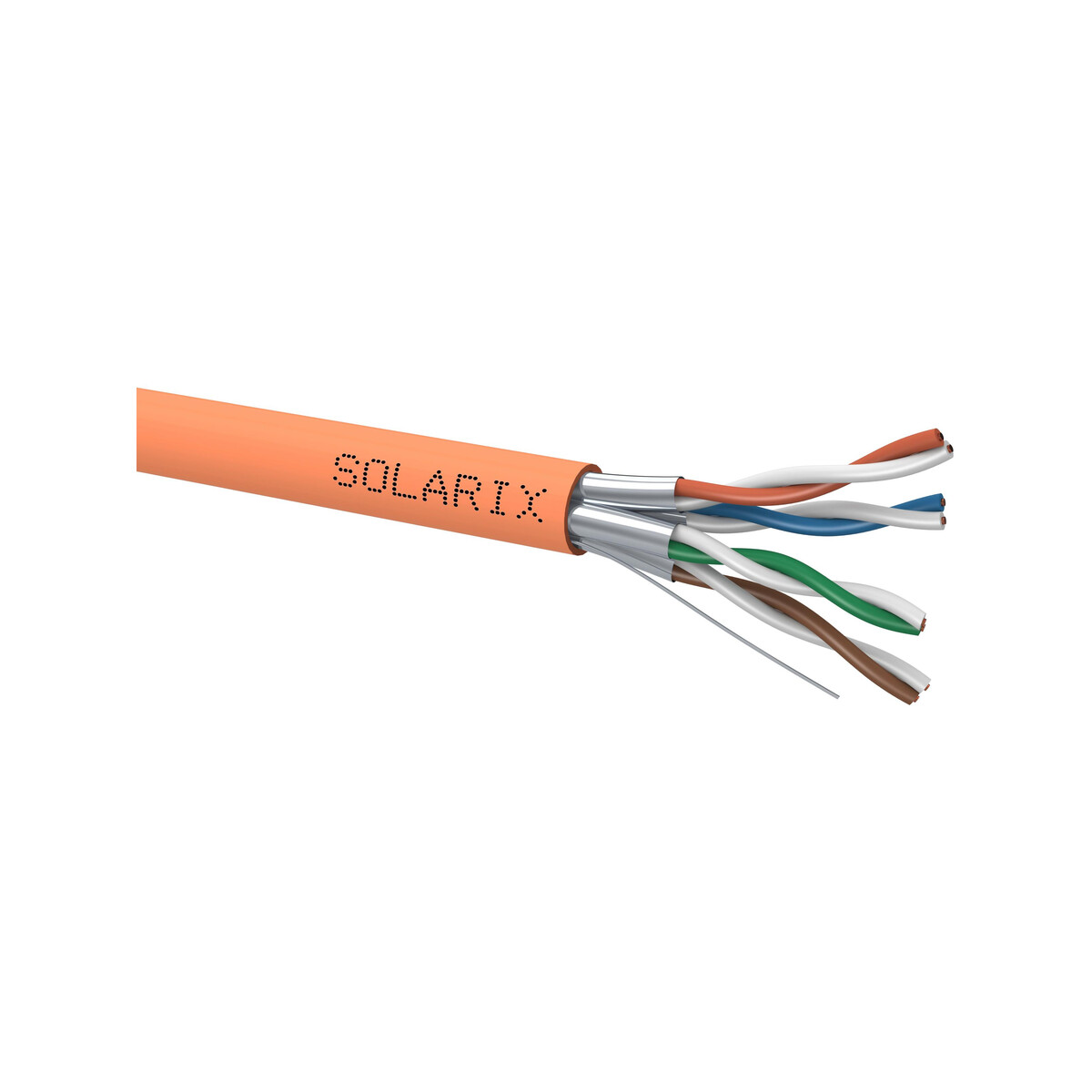 KABEL SKRĘTKA SOLARIX CAT.6A STP LSOH B2ca s1d1a1 szpula 500M