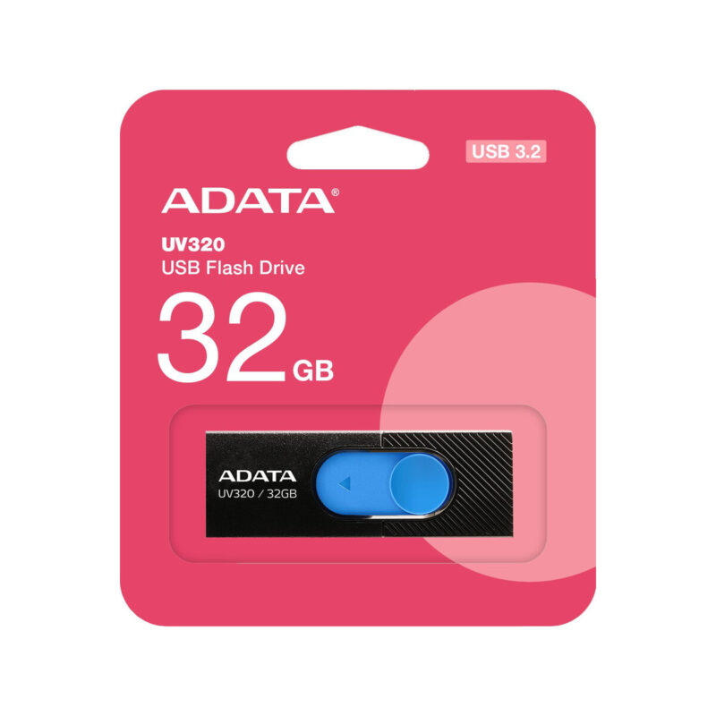 Adata Pendrive UV320 32GB USB 3.2 Gen1 Czarno-niebieski