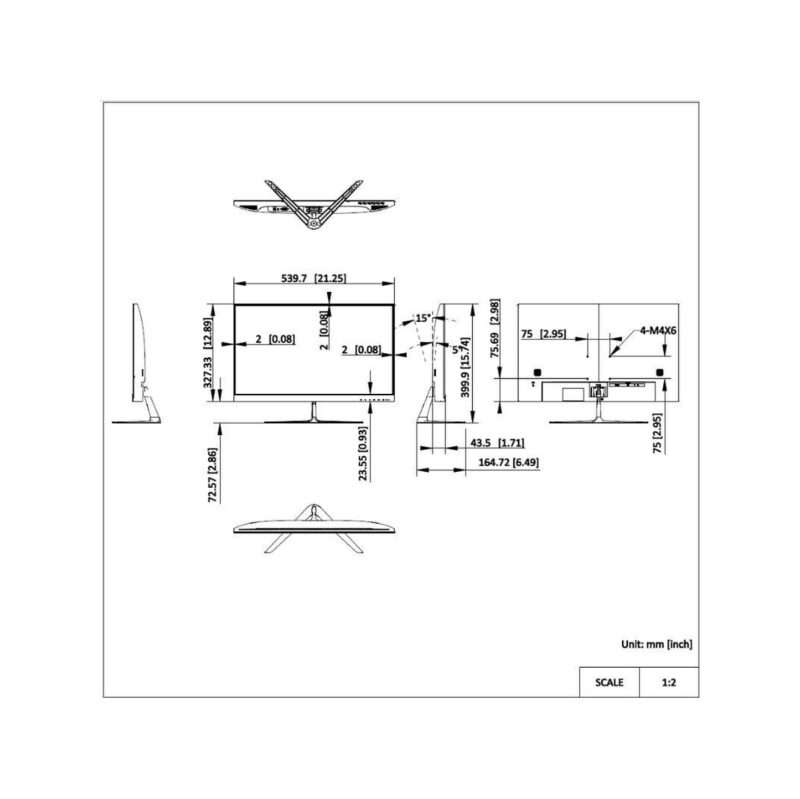 MONITOR HIKVISION DS-D5024F2-BV2S