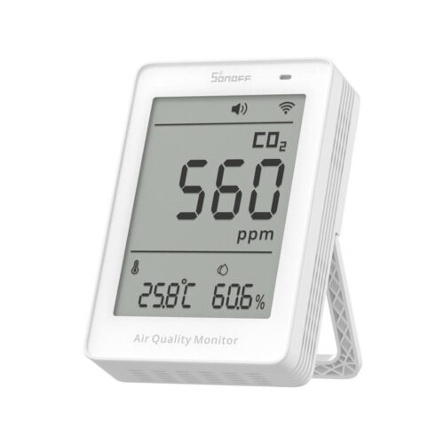 Miernik jakości powietrza WiFi LCD Sonoff AirGuard CO2 SAWF-08P