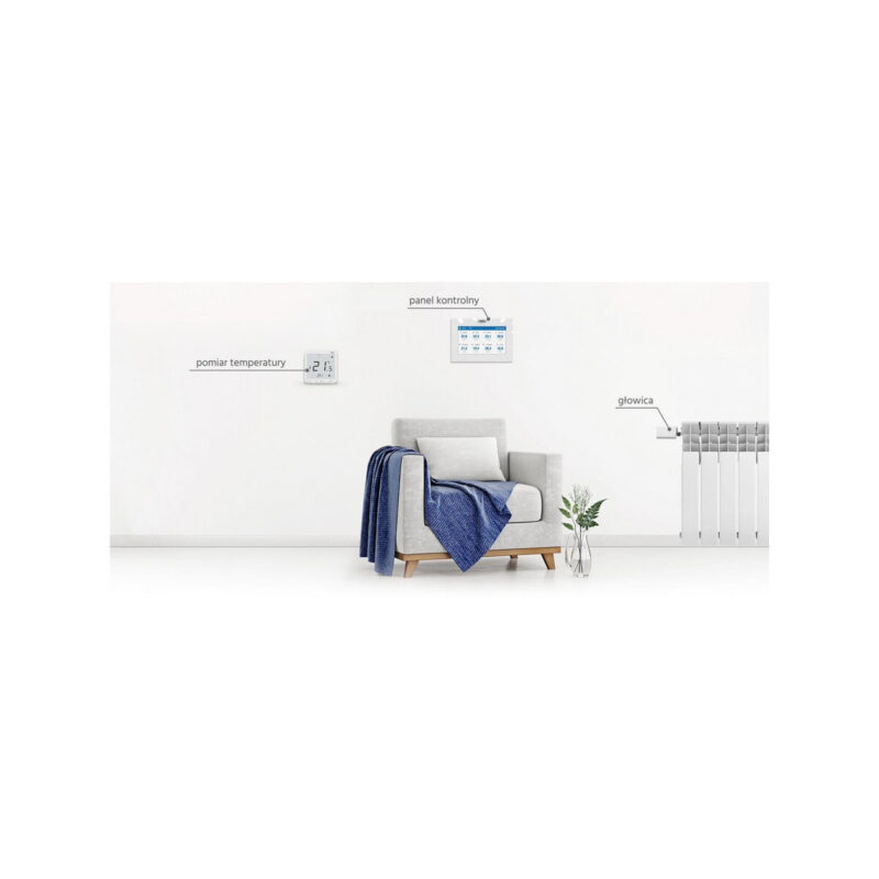 Bezprzewodowy siłownik elektryczny biały STT-869 Tech Sterowniki