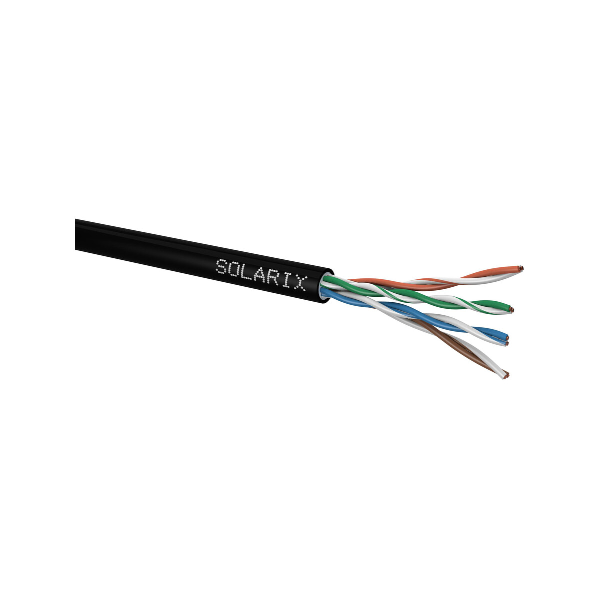 KABEL SKRĘTKA SOLARIX CAT.5E U/UTP UV ŻELOWANY Fca karton 305m