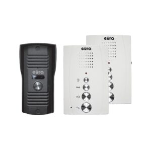 Domofony_Jednorodzinne_Zestawy_EuraTecheu_A31A251_ADP51A3_5905548276229_1588_5 DOMOFON ''EURA'' ADP-51A3 ''DIFESA'' - 1-rodzinny, 2 unifony, interkom, biały