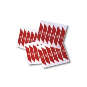WA10mini Nalepki ostrzegawcze na ramię szlabanu Nice WA10 - (24 sztuki)