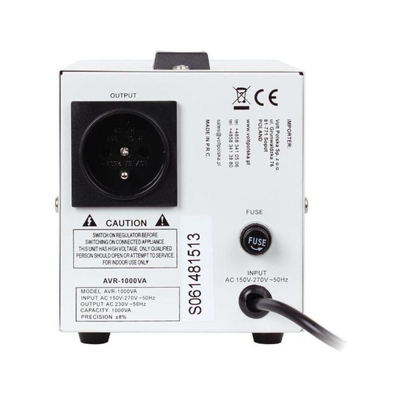 STABILIZATOR NAPIĘCIA VOLT POLSKA AVR 1000