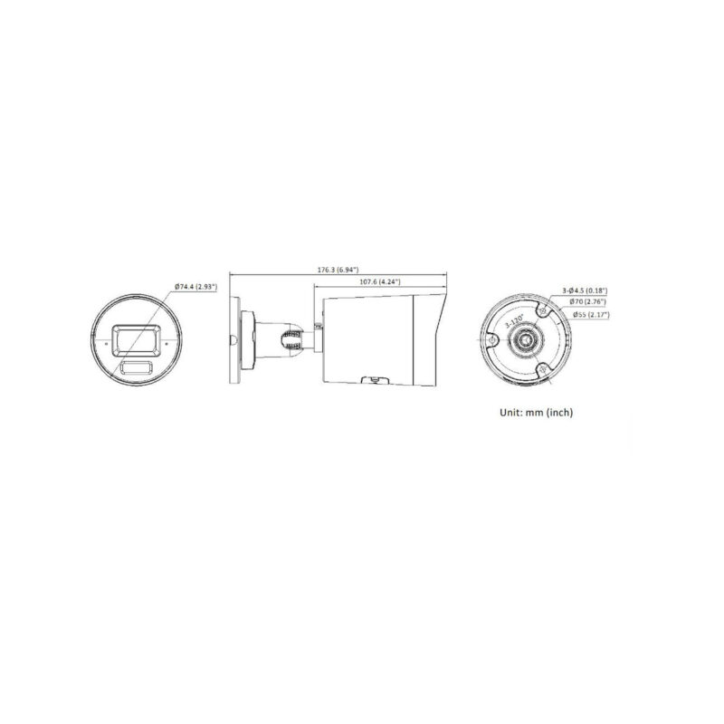 Kamera IP Hikvision DS-2CD2087G3-LI2UY/SRB(4mm)