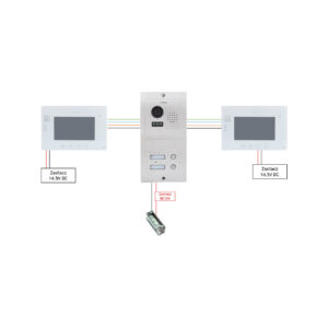 Wideodomofon VIDOS 2 x M670W/S602