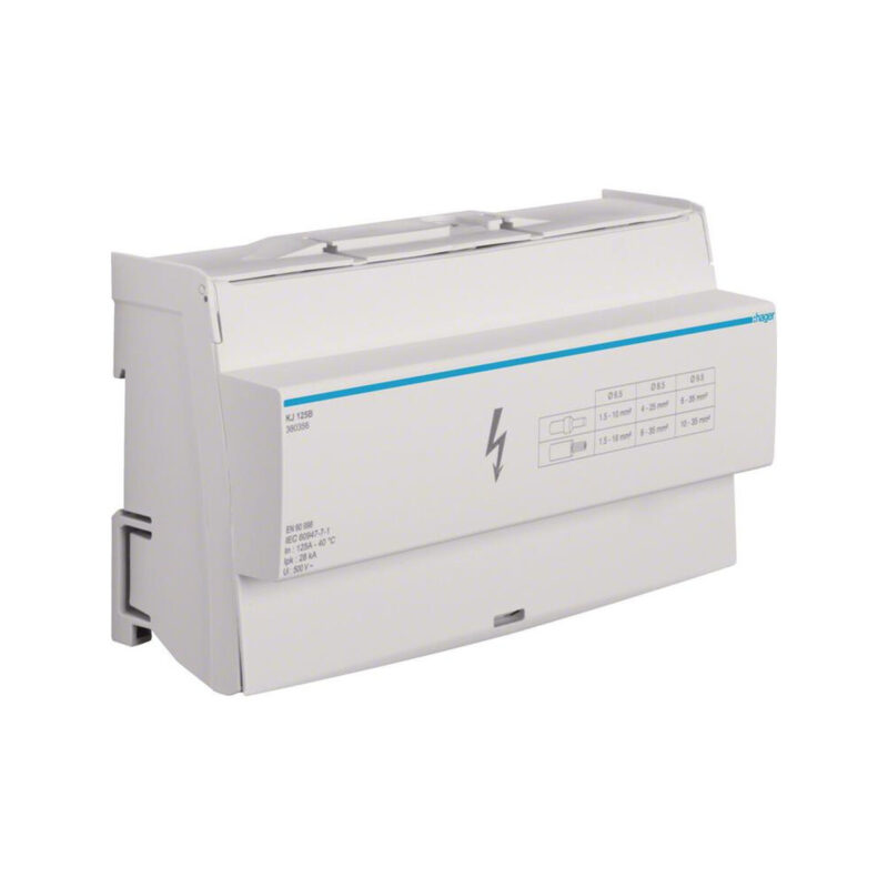 Blok rozdzielczy 4-polowy In=125 A Hager KJ125B