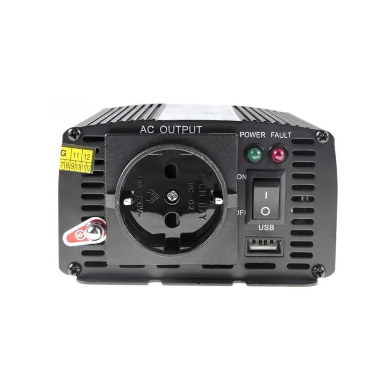 PRZETWORNICA NAPIĘCIA Green Cell 24V / 230V 300W/600W MODYFIKOWANA SINUSOIDA
