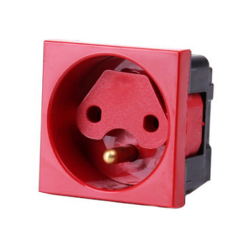 Gniazdo 1M elektryczne pojedyncze + blokada