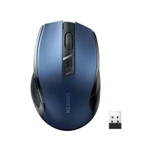 Mysz optyczna Ugreen MU006 bezprzewodowa USB 2.4GHz / Bluetooth 5.0 4000 DPI - niebieska