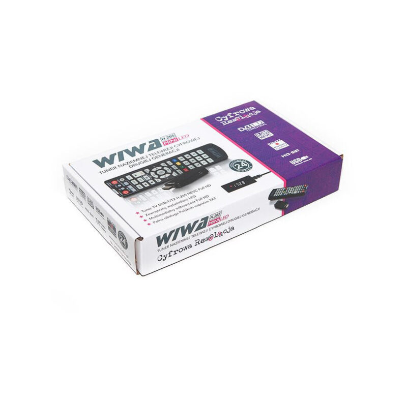 Tuner DVB-T/T2 WIWA H.265 MINI LED