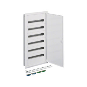 Rozdzielnica podtynkowa z zaciskami PE/N 6R/144M (6x24) I kl. IP40 Hager FW624FT