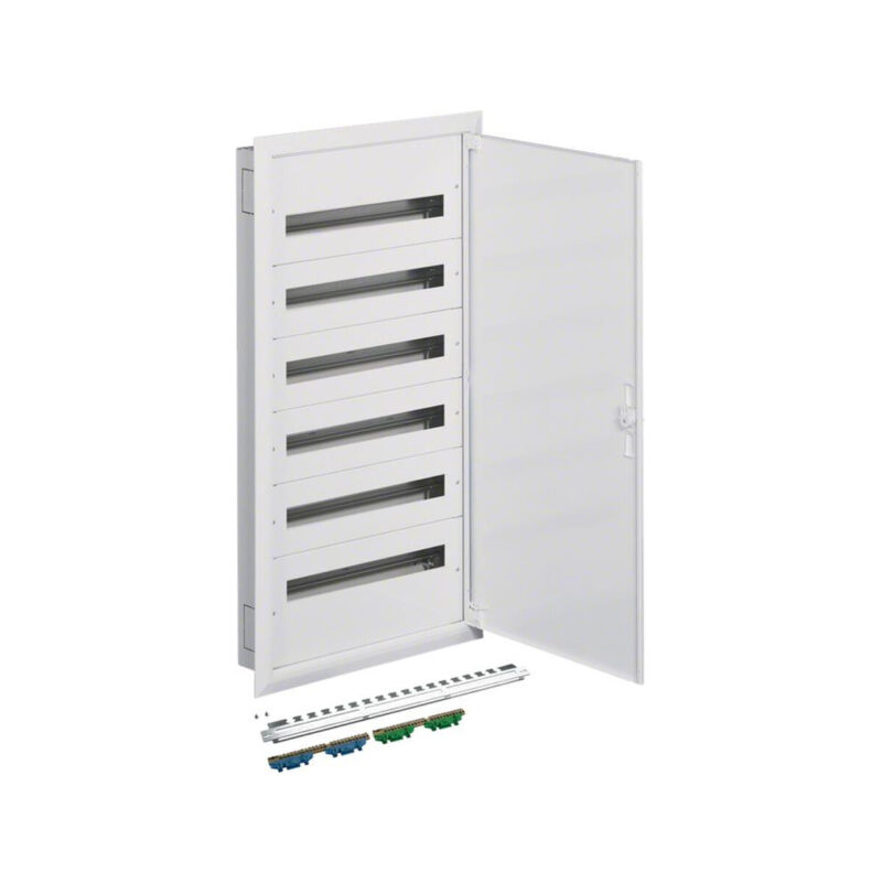 Rozdzielnica podtynkowa z zaciskami PE/N 6R/144M (6x24) I kl. IP40 Hager FW624FT