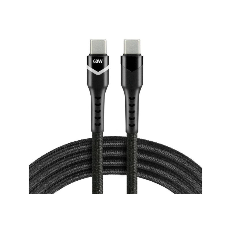 KABEL USB-C / USB-C RGB LED everActive CBB-2PDR 200cm 3A