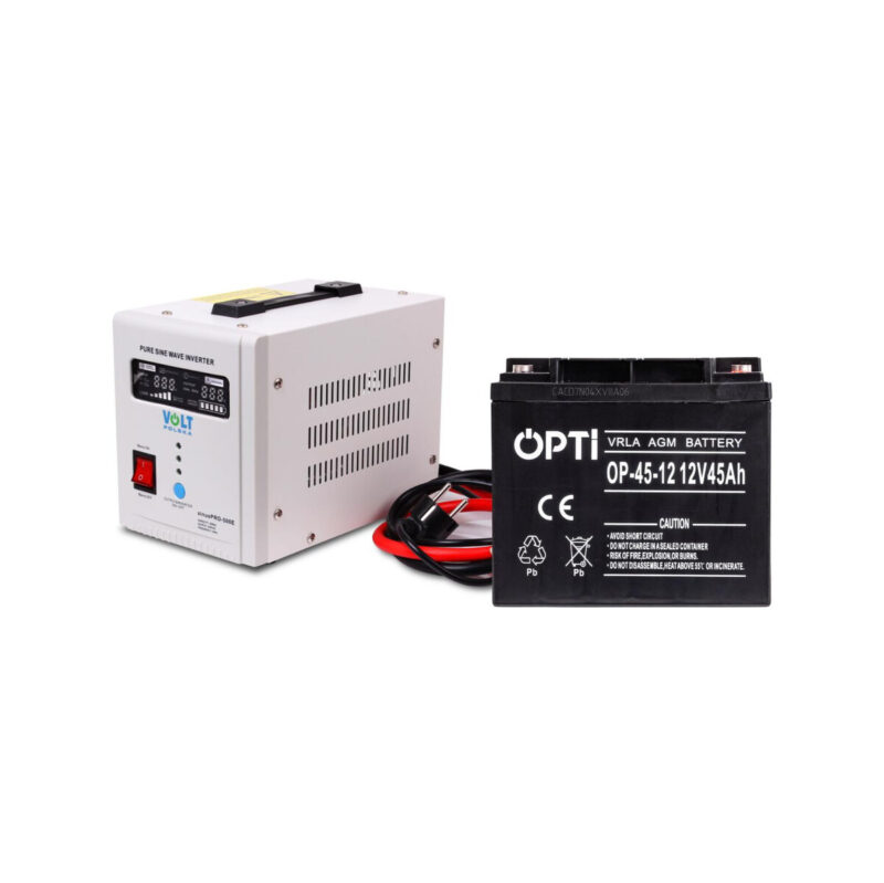 Zestaw do awaryjnego zasilania 45Ah 500W