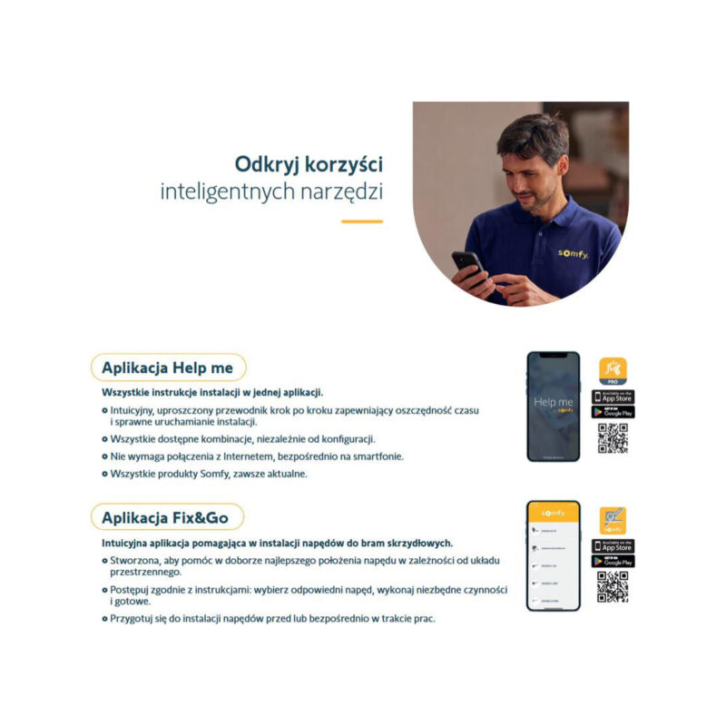 Zestaw Somfy Elixo 3S+ IO Comfort Pack do 600kg bram przesuwnych