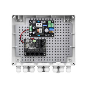 System zasilania do 5 kamer IP ze switchem PoE w obudowie zewnętrznej BCS POWER BCS-IP4/Z/E-S