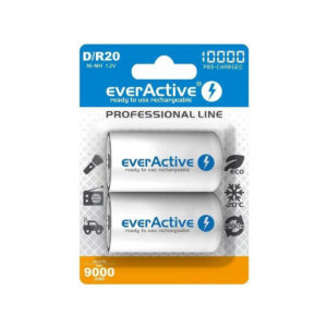 Akumulatorki D / R20 Ni-MH everActive 10000mAh Professional Line (box 2 szt.)