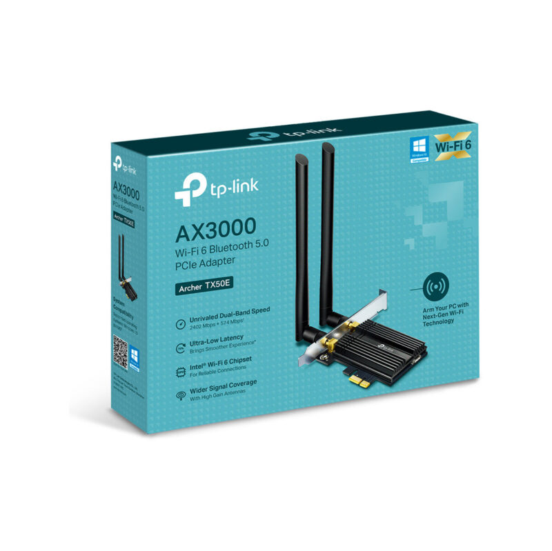 KARTA SIECIOWA TP-LINK Archer TX50E Wi-Fi 6, Bluetooth 5.0