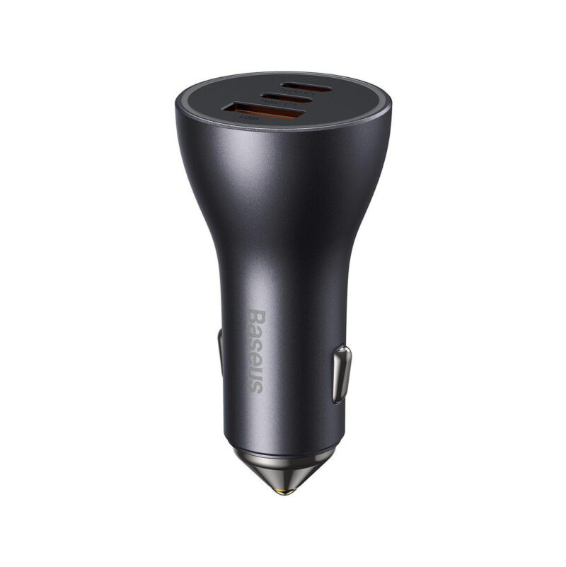 Ładowarka samochodowa Baseus Golden Contractor Pro CGJP010013 65 W 2x USB-C 1x USB-A ciemnoszara