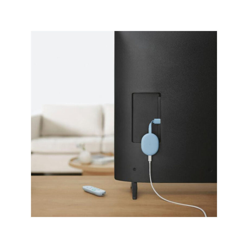 Odtwarzacz multimedialny Google Chromecast 4K z Google TV Niebieski