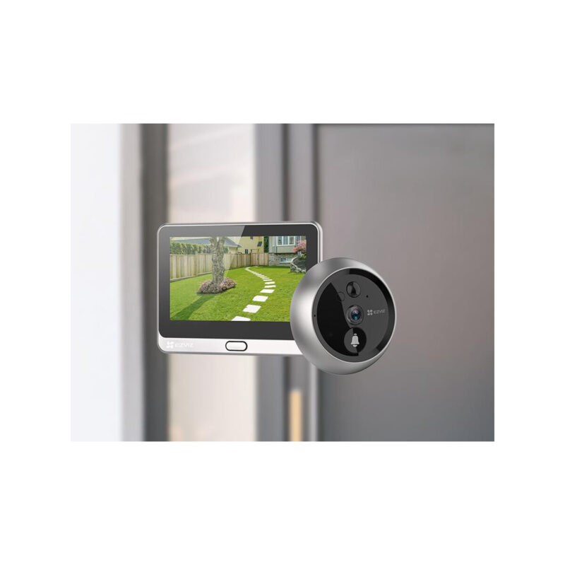 Wizjer do drzwi Ezviz CP4 2MP Wi-Fi srebrny
