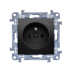 KONTAKT SIMON 10 MODUŁ CZARNY MAT GNIAZDO 1X Z/U SZYBKOZŁĄCZA 16A 250V
