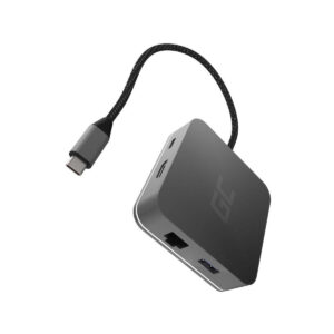 Hub USB 6w1 Green Cell USB-C AK61