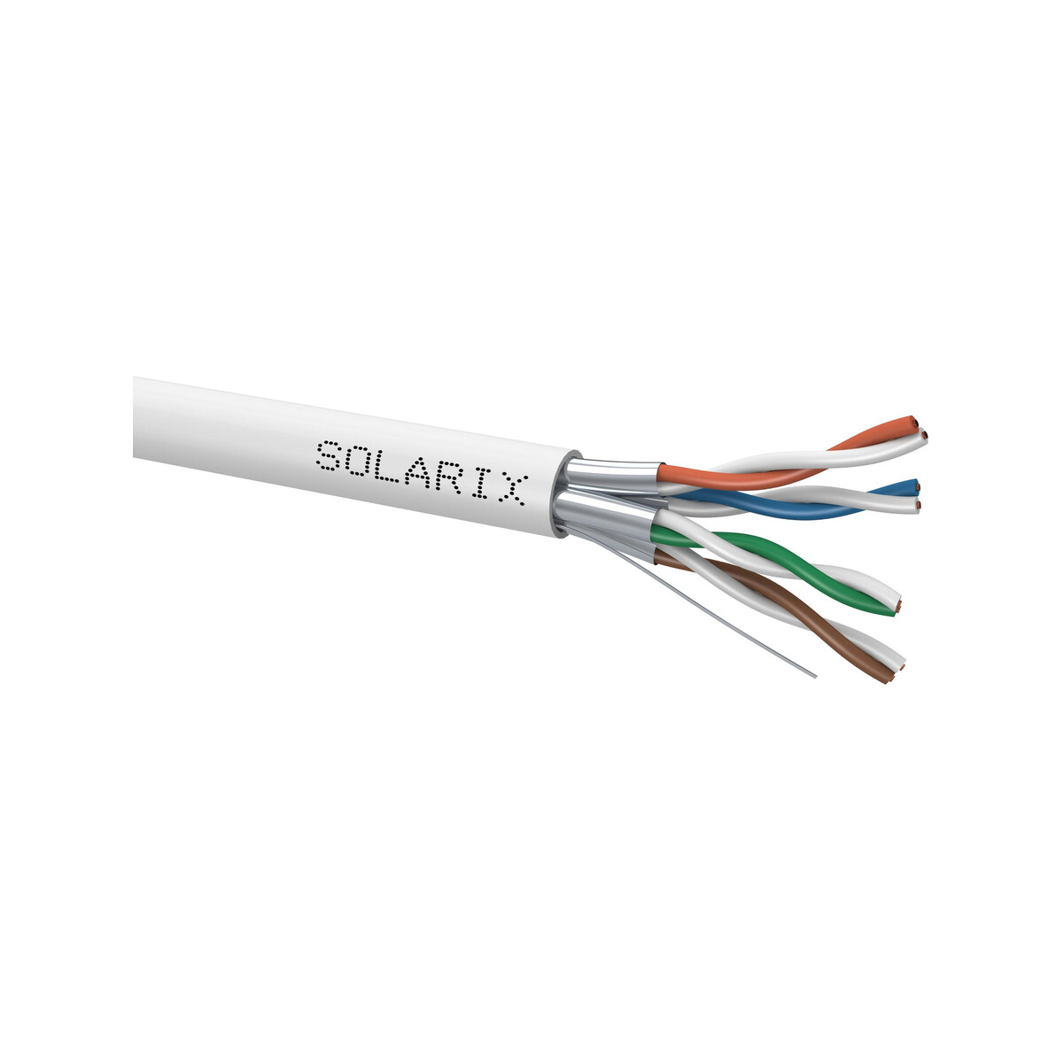 KABEL SKRĘTKA SOLARIX CAT.6A F/FTP LSOH Dca-s2,d2,a1 szpula 500m