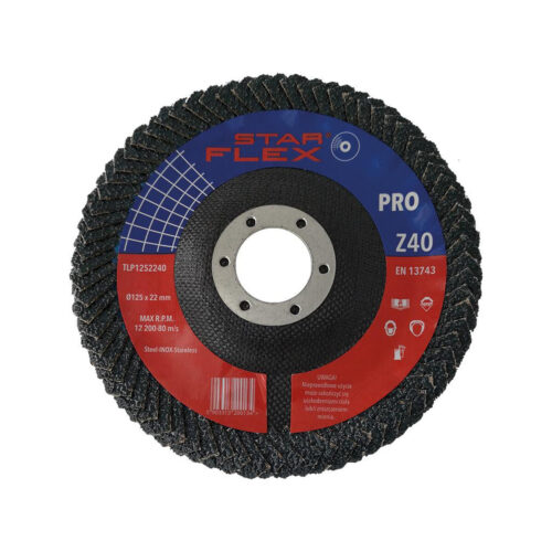 Tarcza listkowa pachwinowa Star Flex 125-22 gran 40 TLP1252240