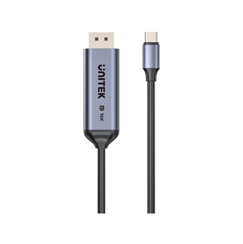 Kabel Dwukierunkowy Unitek USB-C - DisplayPort 16K 80Gbps HDR 1,8 m