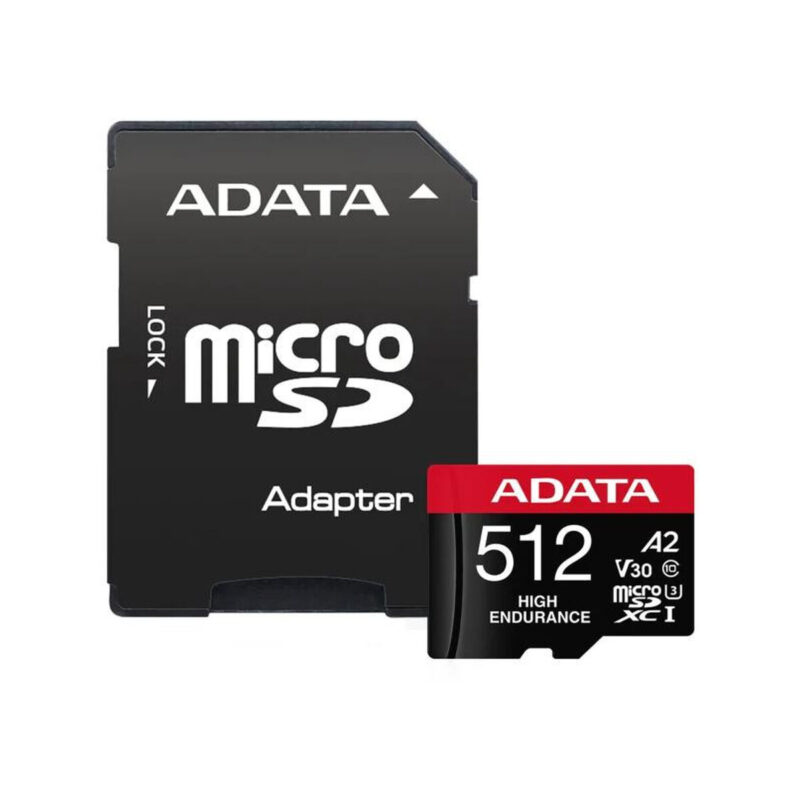 Adata Karta microSD High Endurance 512GB UHS1 U3 V30 A2 100/85MB/s + Adapter
