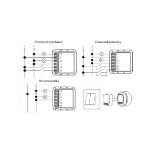 Moduł OXT mini ściemniacz 2 obwody WiFi TUYA T226