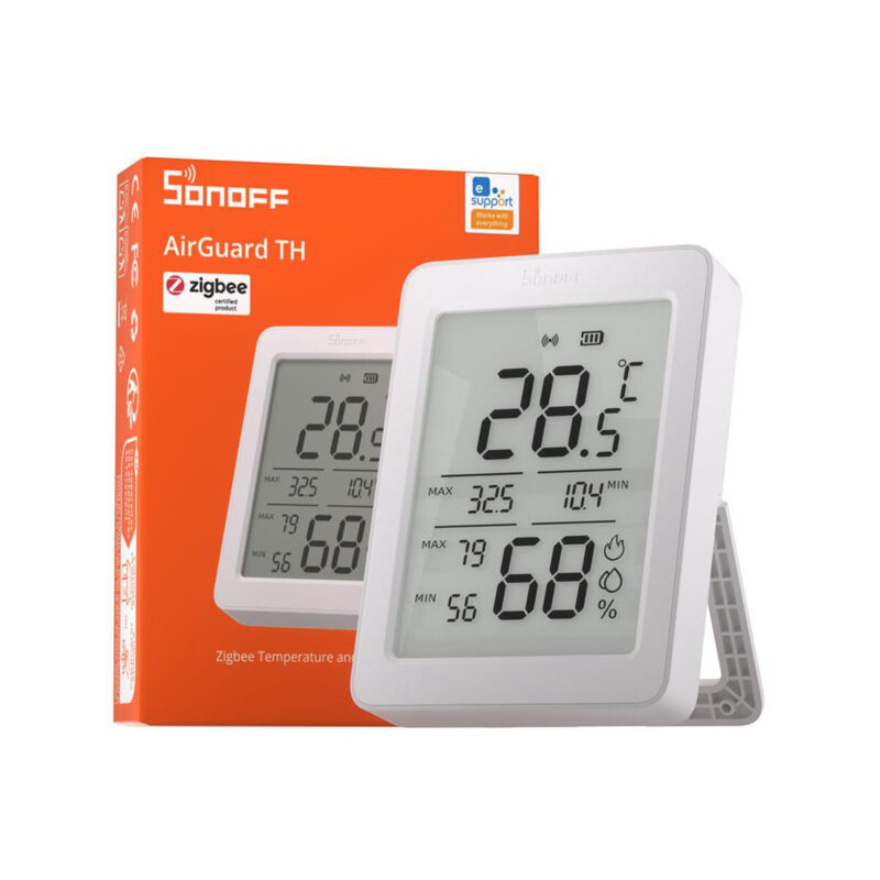 Czujnik Temperatury i Wilgotności ZigBee LCD Sonoff AirGuard TH SNZB-02DR2