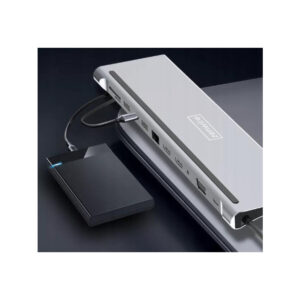 HUB ADAPTER USB-C 12w1 Stacja Dokująca 2x HDMI 4K ETHERNET RJ45 USB 3.0 BYL-2211