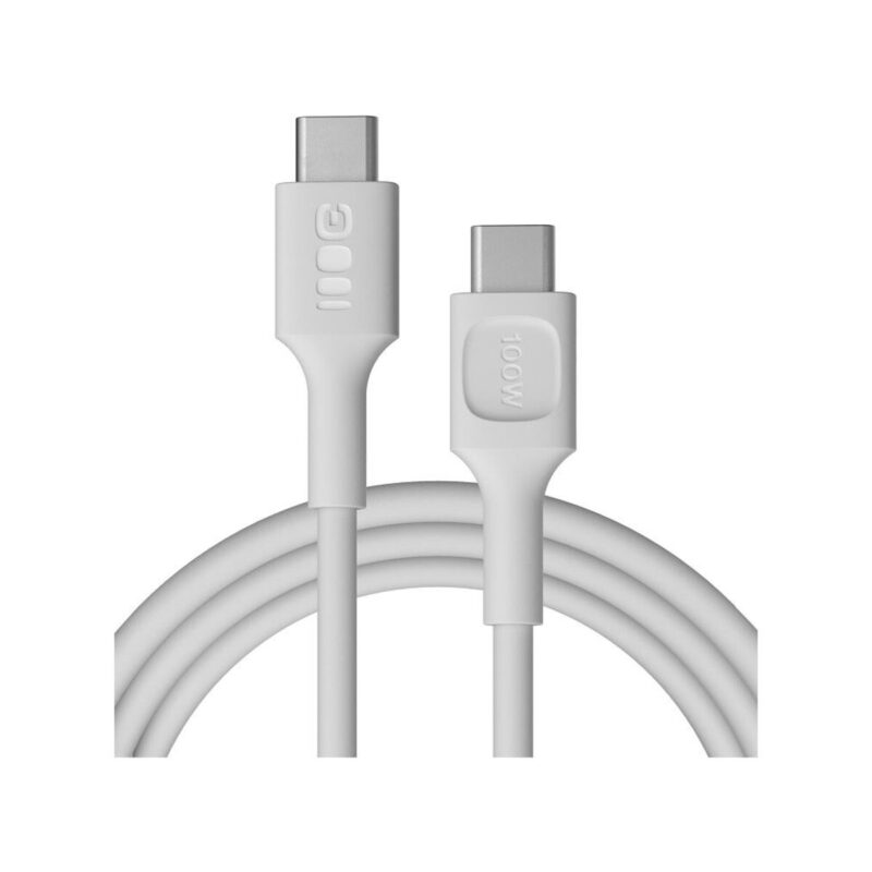 KABEL USB-C / USB-C Greencell PowerFlex 200cm PD 100W biały silikonowy