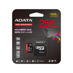 Adata Karta microSD High Endurance 256GB UHS1 U3 V30 A2 100/85MB/s + Adapter