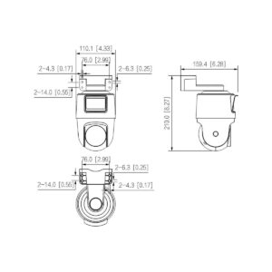 Kamera IP Dahua IPC-PTS2249B-E2-S-PV-LED-0360B-PRO