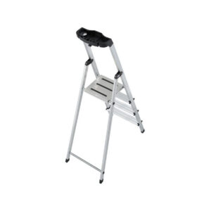 Drabina aluminiowa jednostronna Krause SAFETY 1x4 z półką