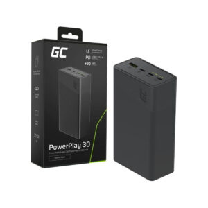 POWERBANK Greencell PowerPlay 30 30000mAh SZYBKIE ŁADOWANIE 22,5W 3x USB-C PD 1x USB-A